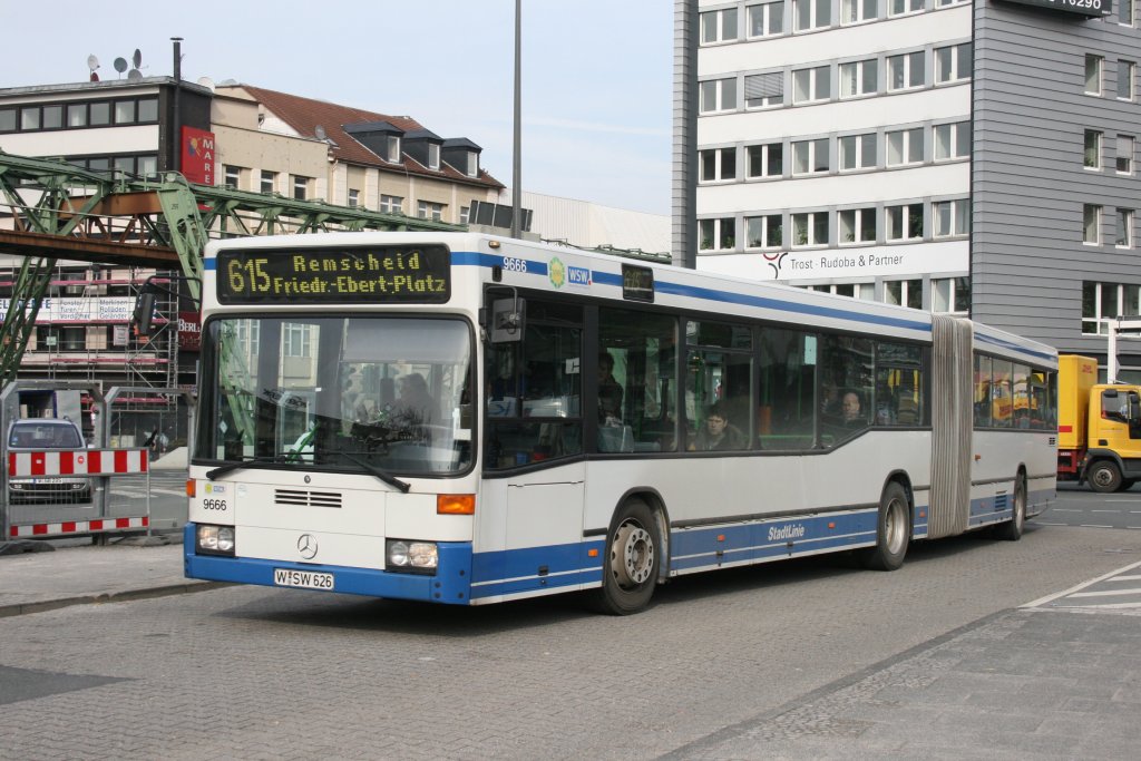 WSW 9666 (W SW 626) am HBF Wuppertal, 17.3.2010.