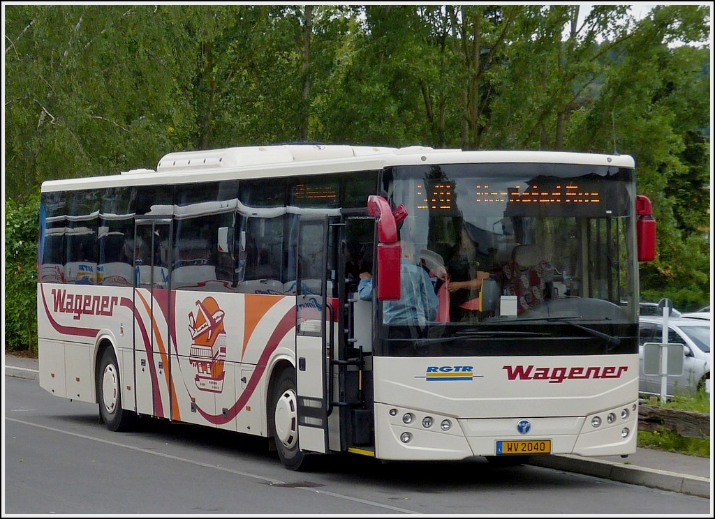 (WV 2040) Temsa Tourmalin von Voyages Wagener aus Mertzig aufgenommen am Bahnhof von Ettelbrck am 15.06.2013.