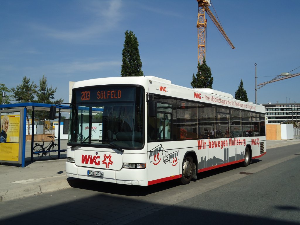 WVG Wolfsburg WOB-VG 56 Scania/Hess am 8. Juli 2010 Wolfsburg, Hauptbahnhof