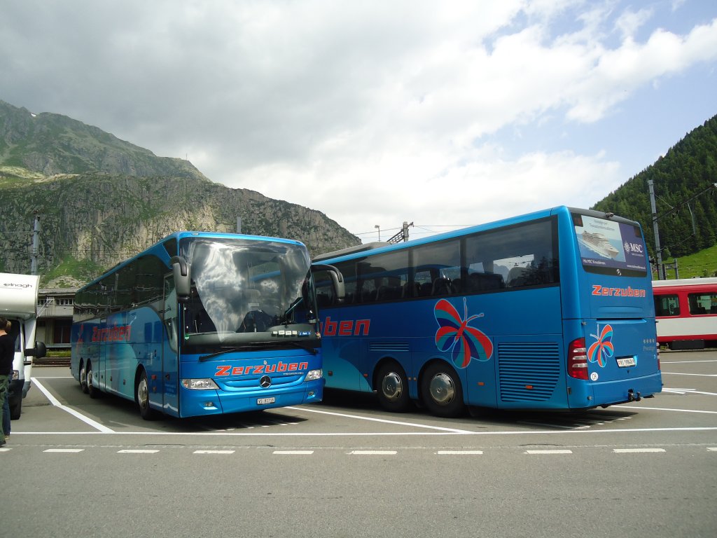 Zerzuben, Visp-Eyholz - Nr. 9/VS 81'718 - Mercedes am 1. Juli 2012 beim Bahnhof Andermatt