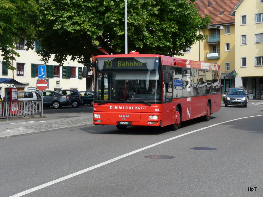 Zimmerberg Bus - MAN Nr.35  ZH 343062 unterwegs auf der Linie 123 in Wdenswil am 10.06.2011