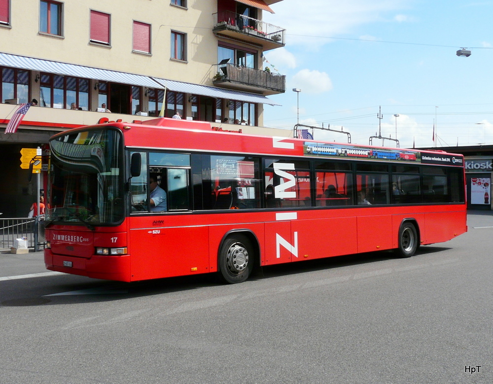 Zimmerberg Bus - Volvo-Hess  Nr.17  ZH 687454 unterwegs in Wdenswil  bei den Bushaltestellen vor dem Bahnhof am 10.06.2011