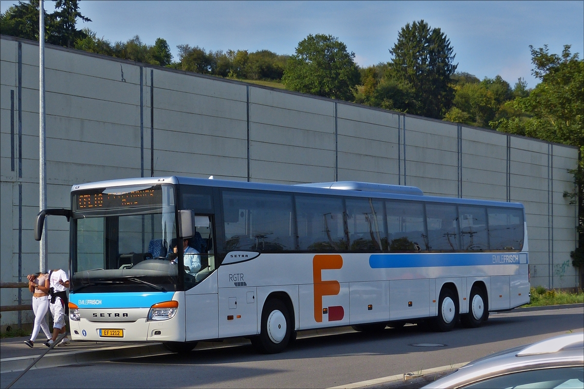 . EF 1212 Setra S 419 UL, von Emile Frisch am Busbahnhof in Ettelbrück aufgenommen am 28.08.2017.