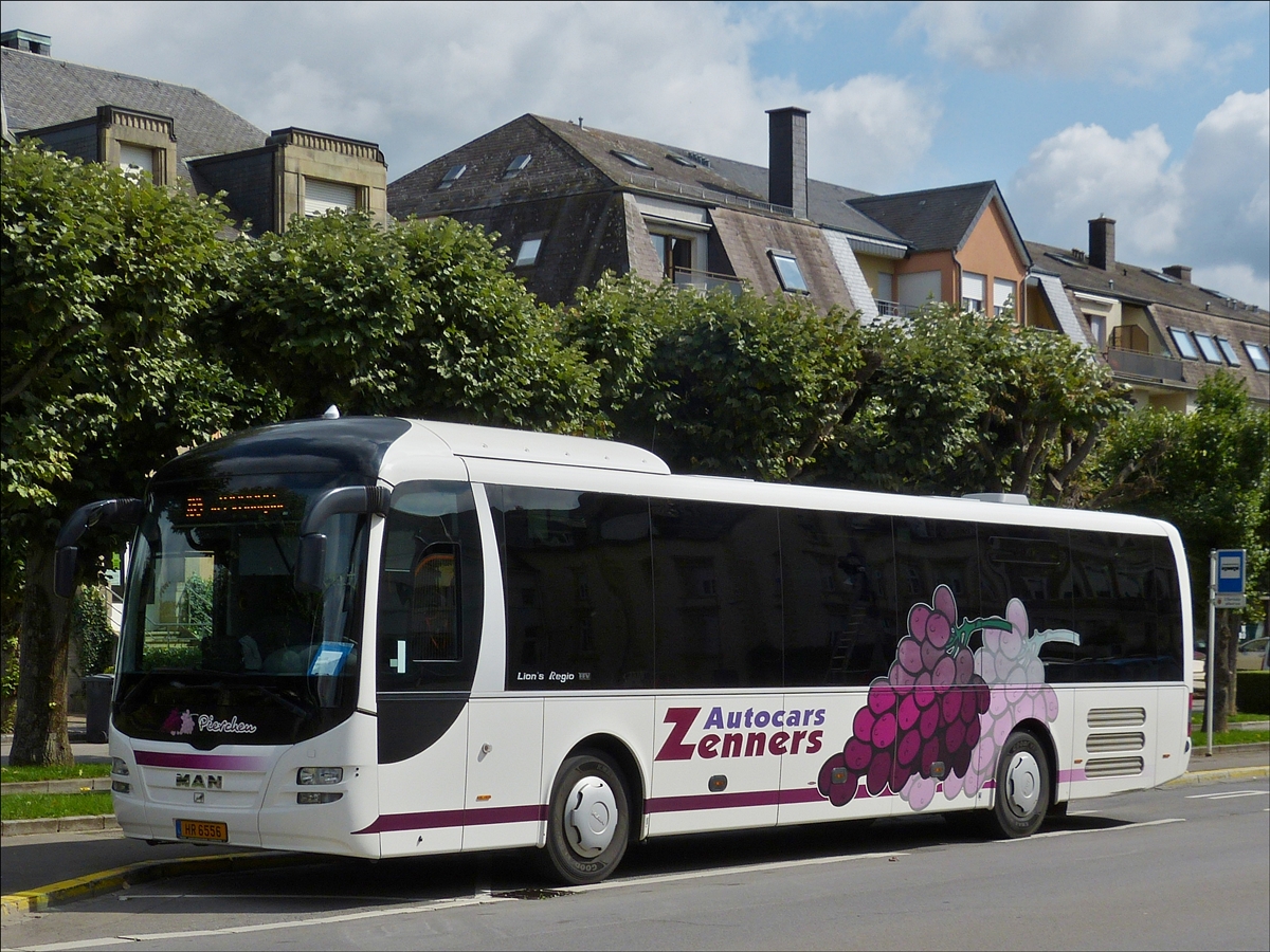 . HR 6556  MAN Lion's Regio der Firma Zenners aus Remerschen, aufgenommen am 30.08.2014 in Mondorf (L). 