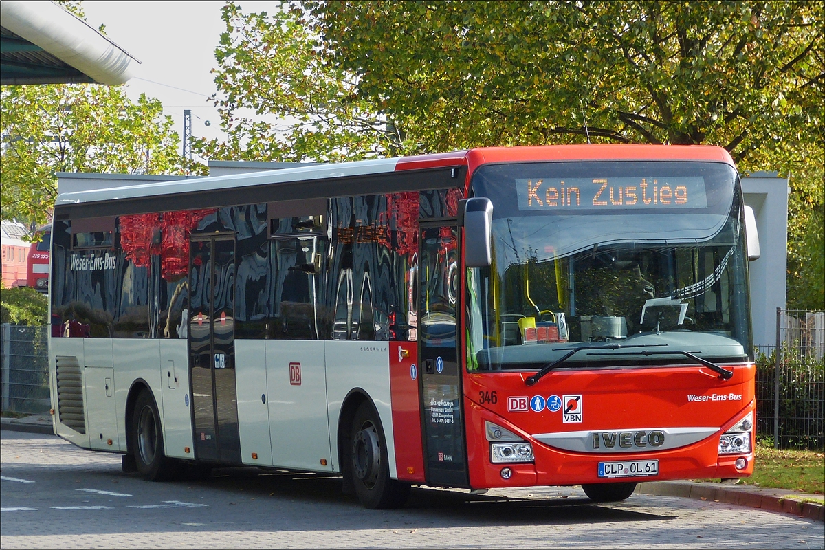 . IVECO Crossway aufgenommen am ZOB in Oldenburg.  11.10.2014