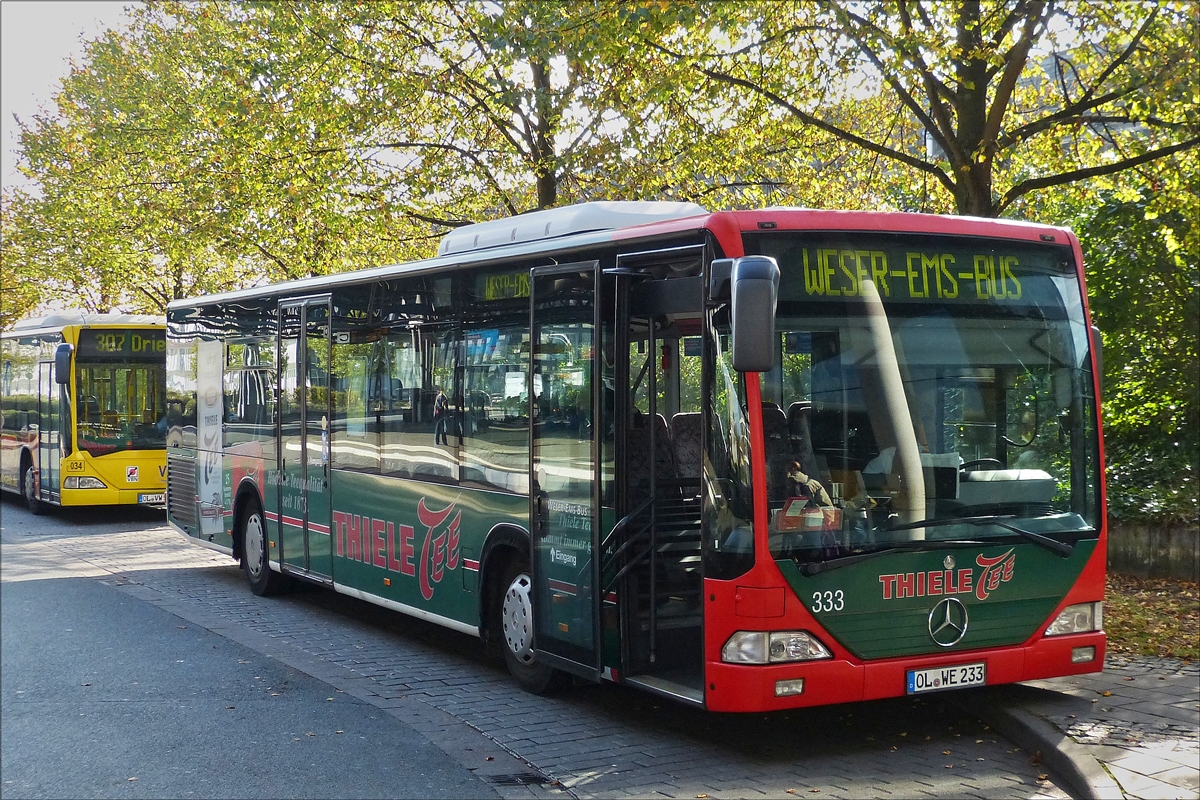 . Mercedes-Benz Citaro legt am ZOB in Oldenburg eine kurze Pause ein.  11.10.2014