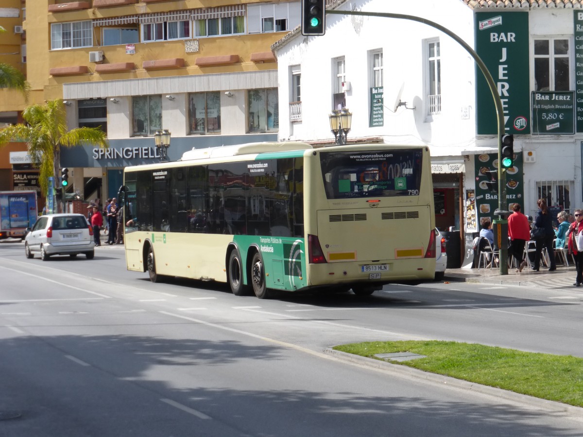 01.03.2015,Scania TATA HISPANO in Torremolinos an der Costa del Sol/Spanien.