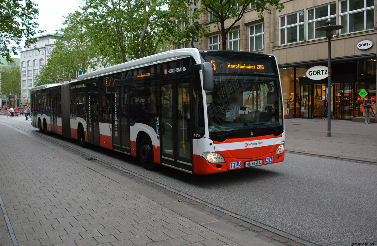 08.06.2019 | Hamburg | Hochbahn | HH-YB 4813 | Mercedes Benz Citaro II CapaCity |