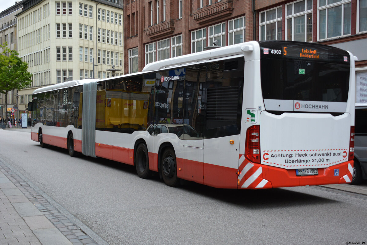 08.06.2019 | Hamburg | Hochbahn | HH-YB 4902 | Mercedes Benz Citaro II CapaCity |