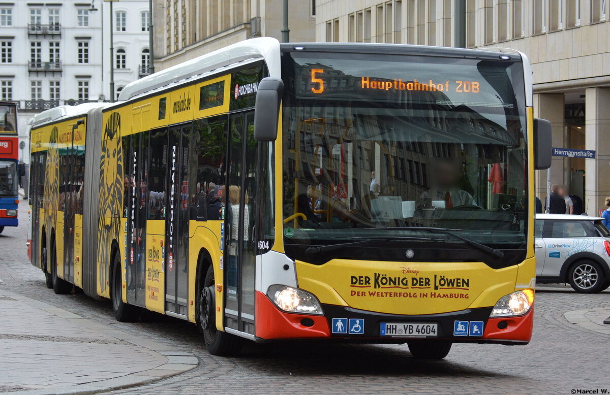 08.06.2019 | Hamburg | Hochbahn | HH-YB 4604 | Mercedes Benz Citaro II CapaCity |