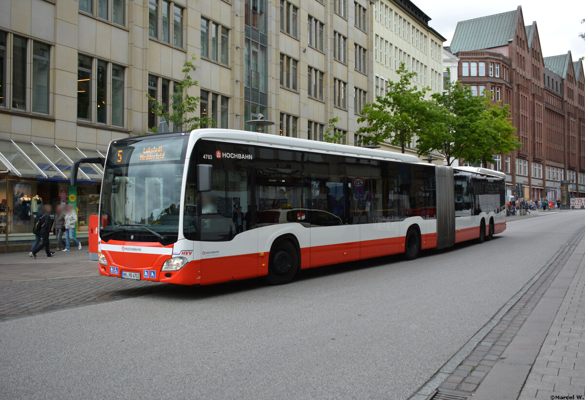 08.06.2019 | Hamburg | Hochbahn | HH-YB 4703 | Mercedes Benz Citaro II CapaCity |