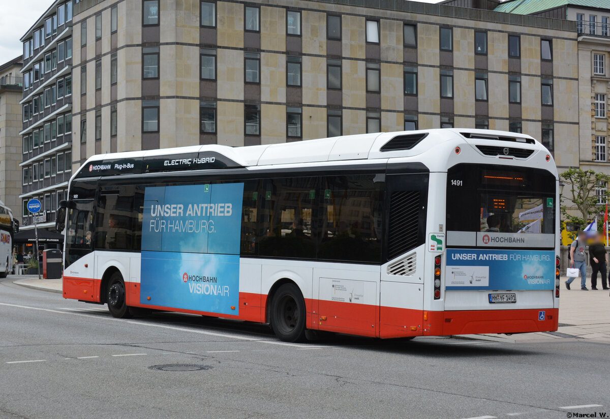 08.06.2019 | Hamburg | Hochbahn | HH-YF 1491 | Volvo 7900 |