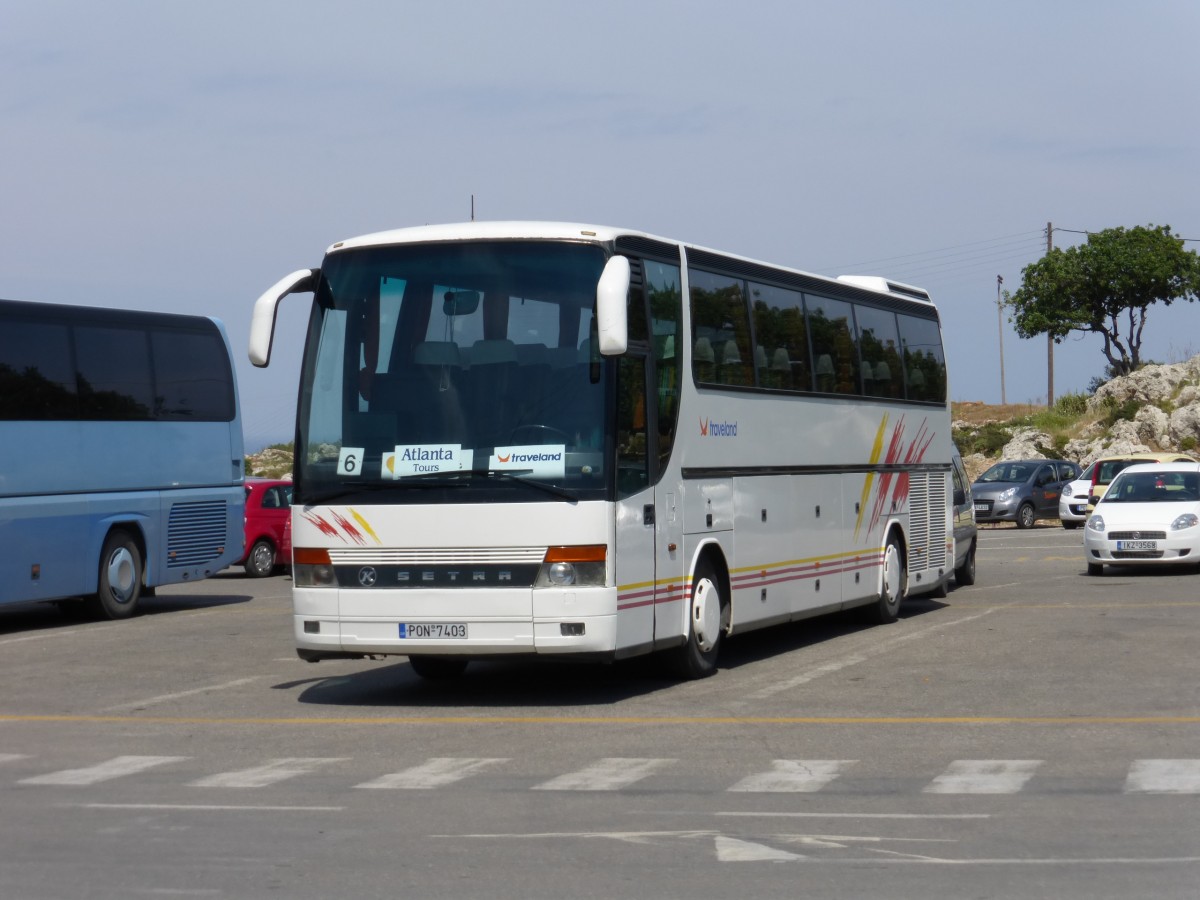 09.05.2014,SETRA in Lindos auf Rhodos/Griechenland.