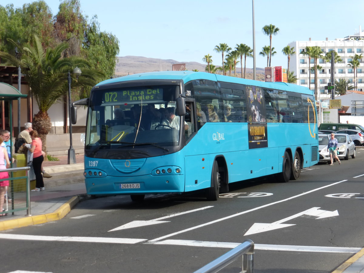 13.01.2018,SCANIA Irizar als GLOBAL 1397 in Playa del Ingles/Gran Canaria.
