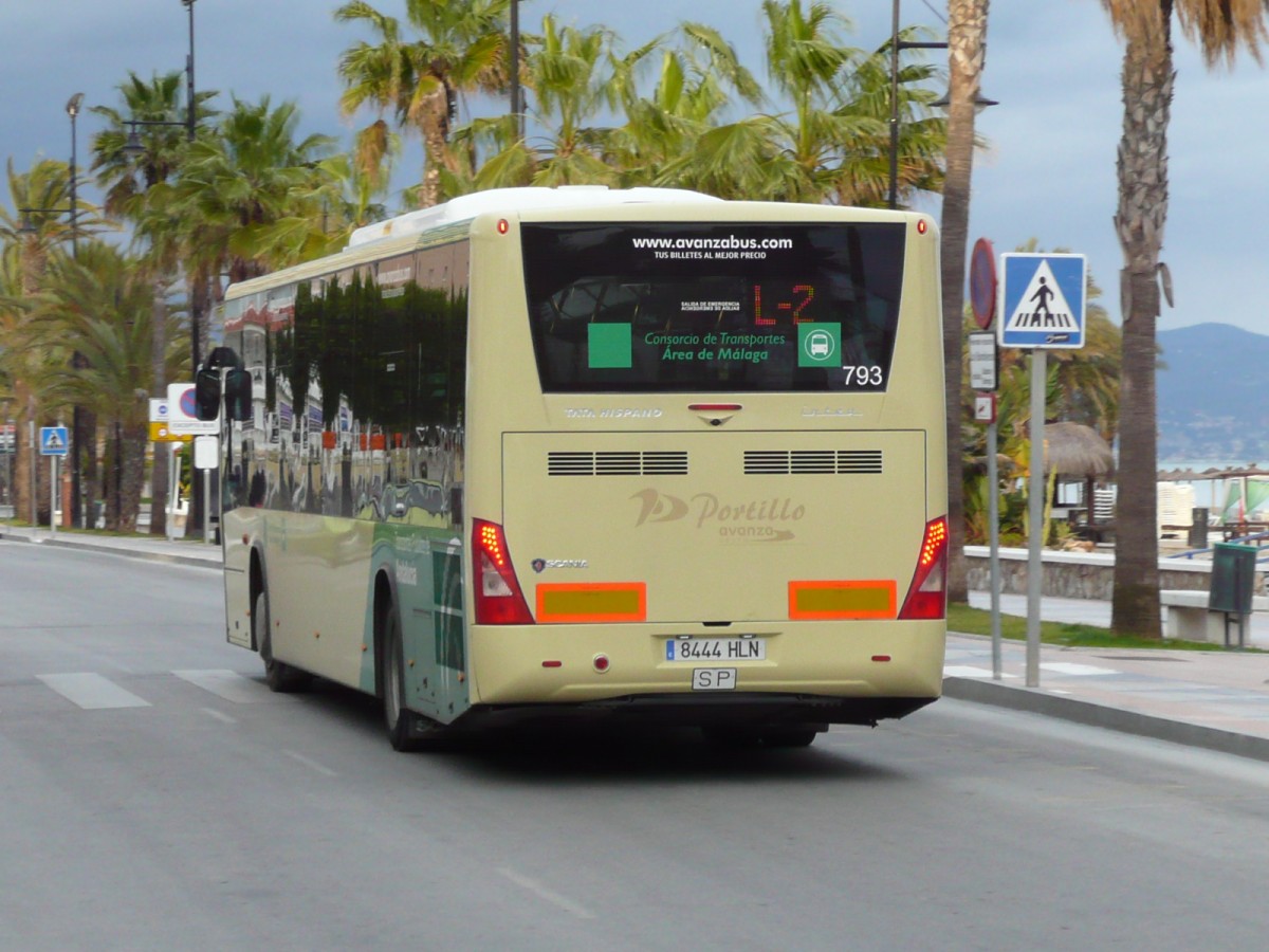 16.01.2013,SCANIA in Torremolinos an der Costa del Sol/Spanien.