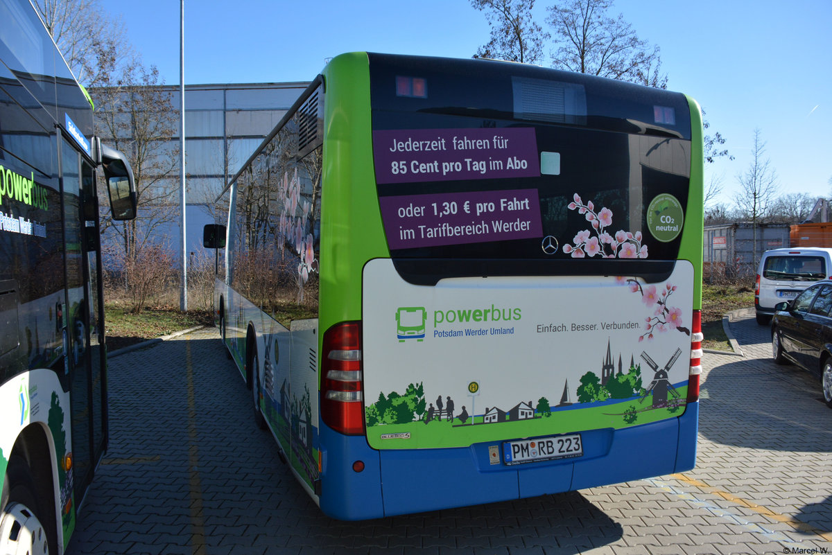 16.02.2019 | Werder / Havel (Brandenburg) | regiobus PM | PM-RB 223 | Mercedes Benz Citaro I Facelift K Ü |