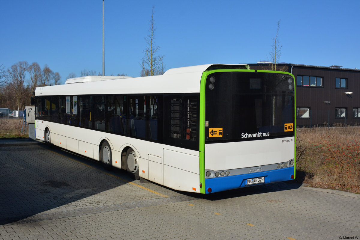 16.02.2019 | Werder / Havel (Brandenburg) | regiobus PM | PM-RB 323 | Solaris Urbino 15 |