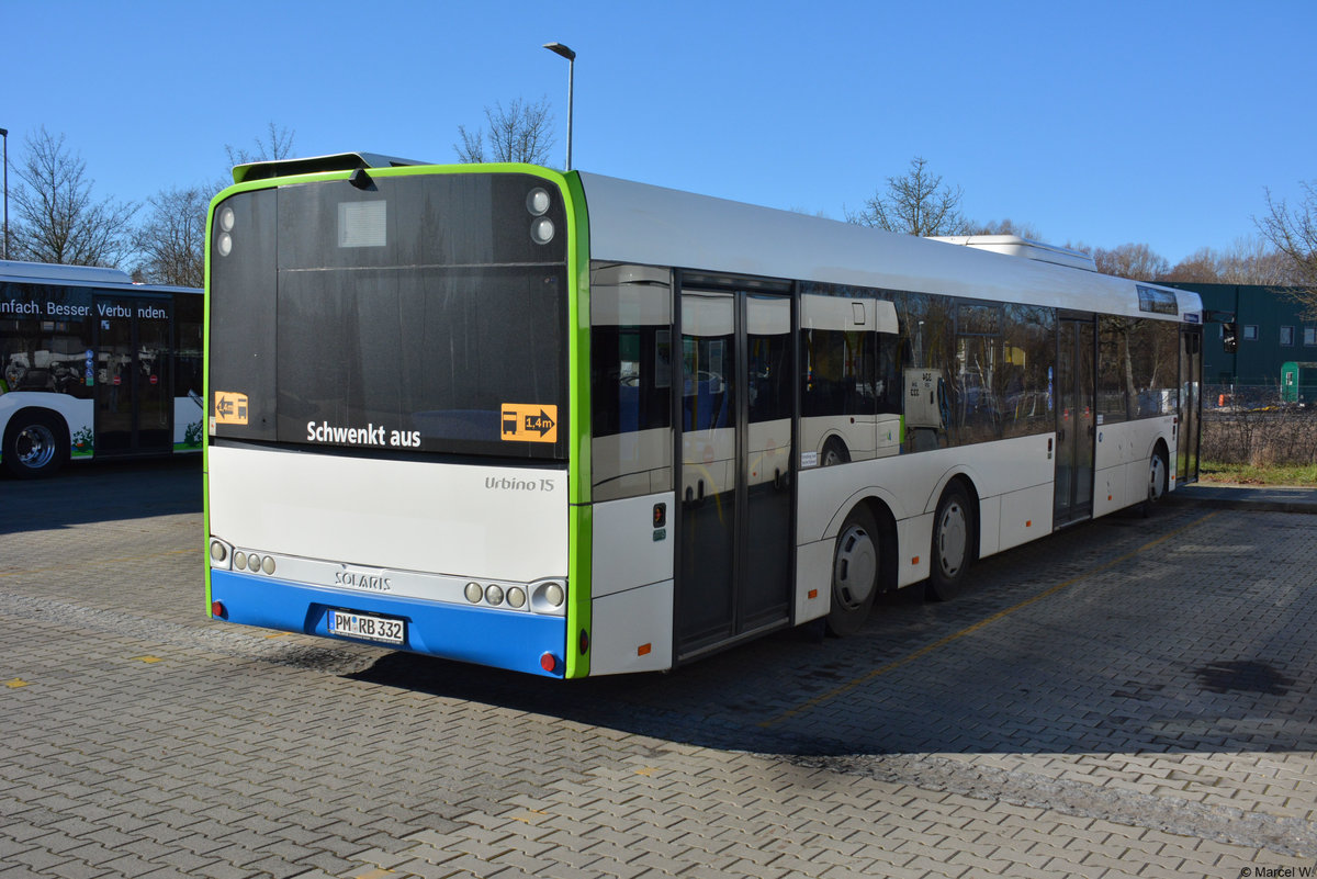 16.02.2019 | Werder / Havel (Brandenburg) | regiobus PM | PM-RB 332 | Solaris Urbino 15 |
