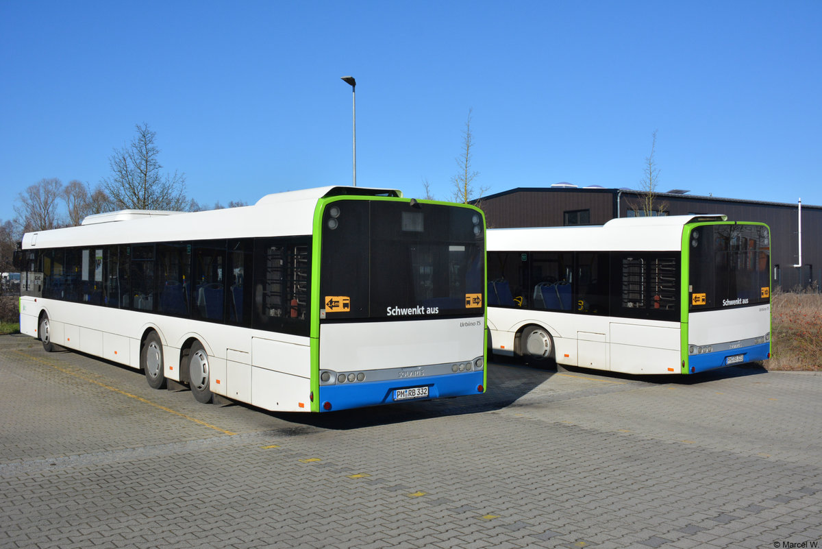 16.02.2019 | Werder / Havel (Brandenburg) | regiobus PM | PM-RB 332 / PM-RB 323 | Solaris Urbino 15 |