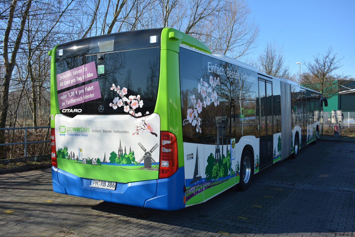 16.02.2019 | Werder / Havel (Brandenburg) | regiobus PM | PM-RB 386 | Mercedes Benz Citaro II GÜ |