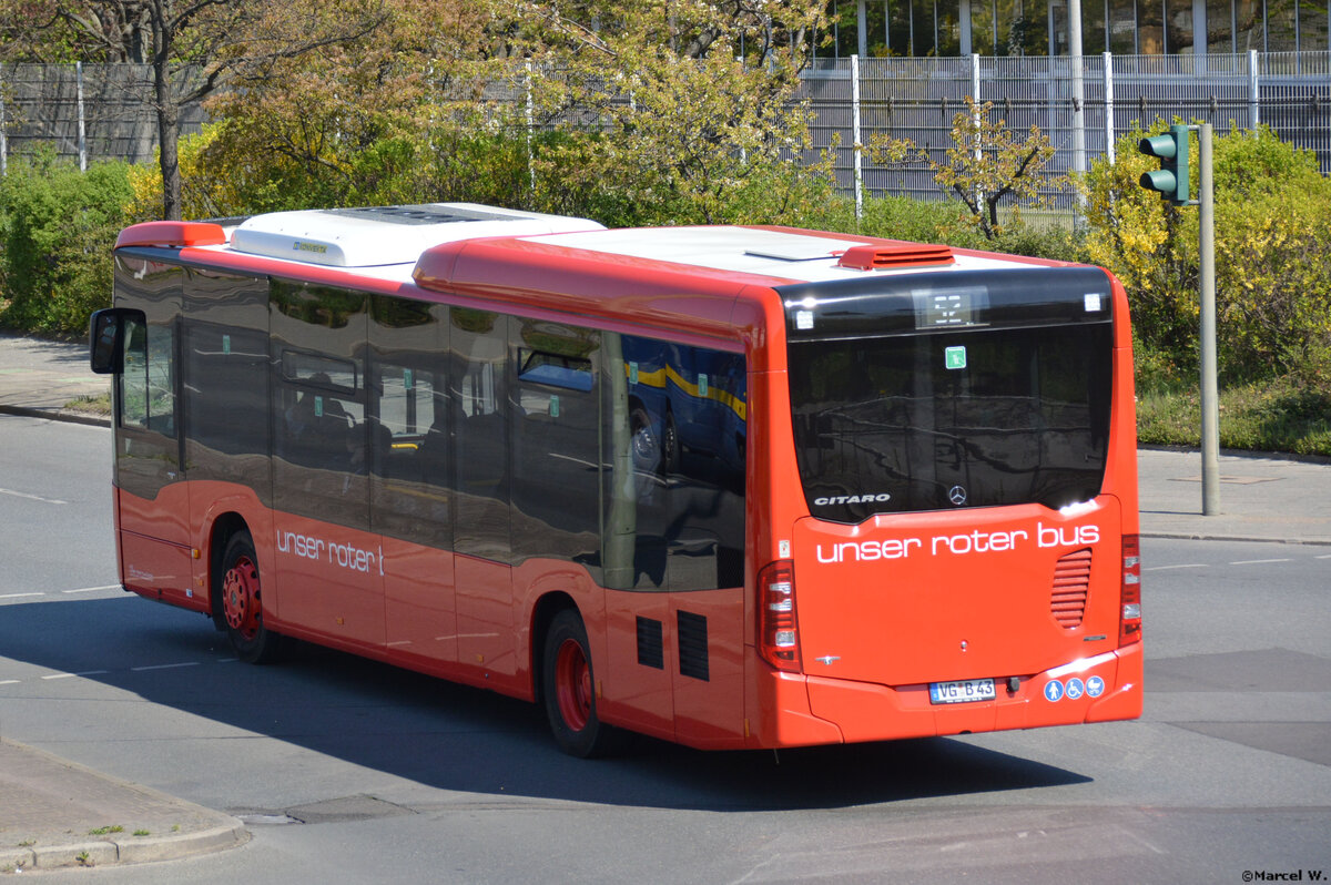 19.04.2019 | Berlin - Marienfelde | URB | VG-B 43 | Mercedes Benz Citaro II LE Ü |