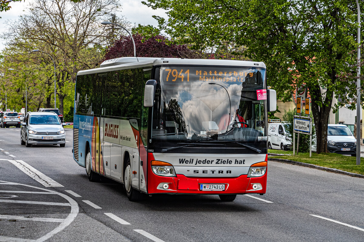 22.04.2024: Blaguss Wagen 83802 als 7941 Richtung Mattersburg