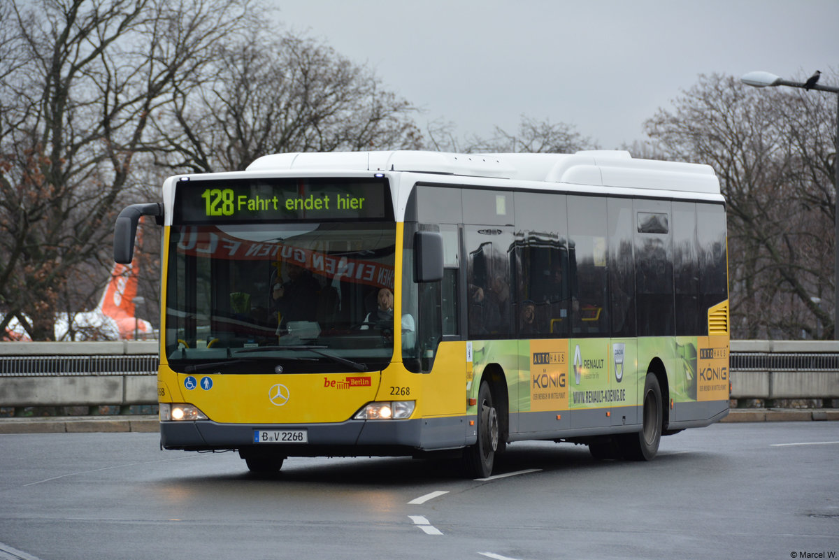 23.12.2018 | Berlin, Flughafen Tegel | Mercedes Benz Citaro I Facelift LE | BVG | B-V 2268 | 