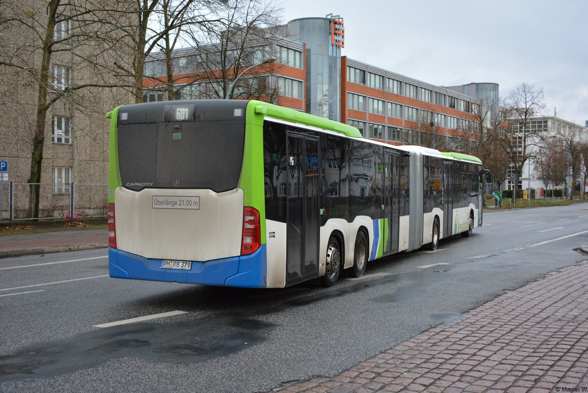 23.12.2018 | Teltow, Warthestraße | Mercedes Benz II CapaCity | regiobus PM | PM-RB 379 |