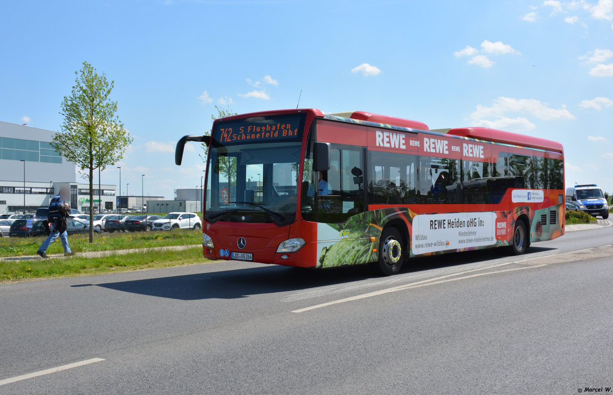 28.04.2018 | Brandenburg - Schönefeld (ILA) | Mercedes Benz Citaro II LE | Regionale Verkehrsgesellschaft Dahme-Spreewald | LDS-VG 264 |