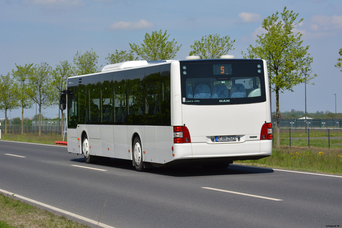 28.04.2018 | Brandenburg - Schönefeld (ILA) | MAN Lion's City Ü | M-AN 2521 |