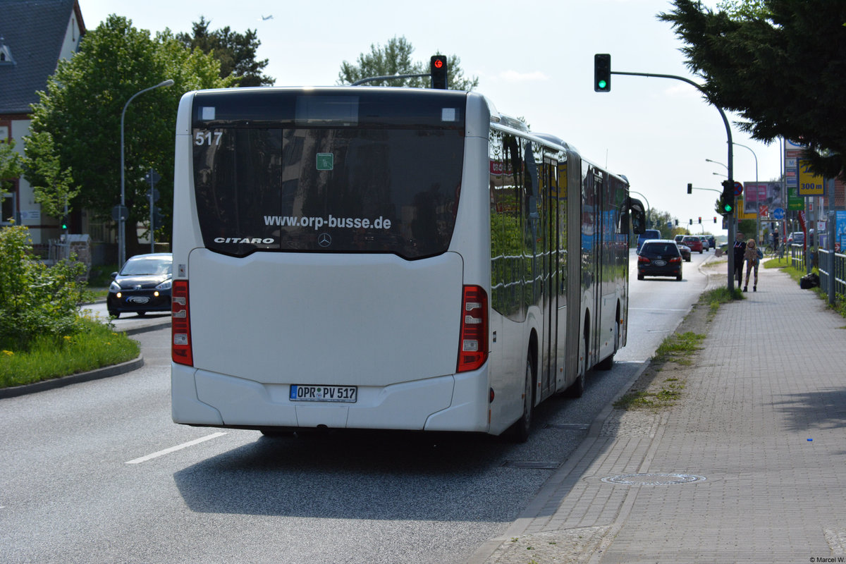 28.04.2018 | Brandenburg - Schönefeld (ILA) | Mercedes Benz Citaro II GÜ | Ostprignitz-Ruppiner Personennahverkehrsgesellschaft mbH | OPR-PV 517 | 