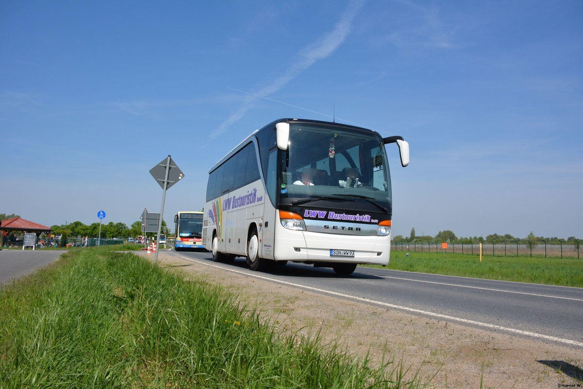 28.04.2018 | Brandenburg - Schönefeld (ILA) | Setra S 411 HD | LWW Bustouristik | SON-WW 93 |