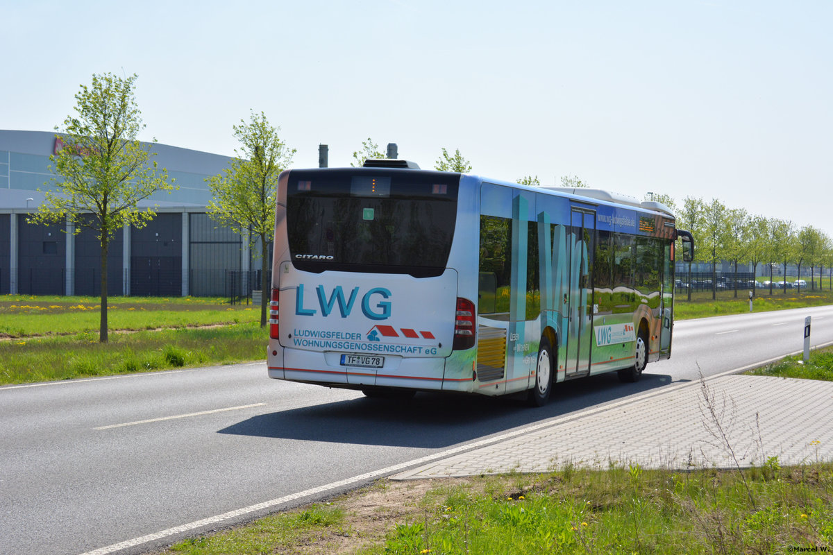 28.04.2018 | Brandenburg - Schönefeld (ILA) | Mercedes Benz Citaro II Ü | Verkehrsgesellschaft Teltow-Fläming mbH | TF-VG 78 |