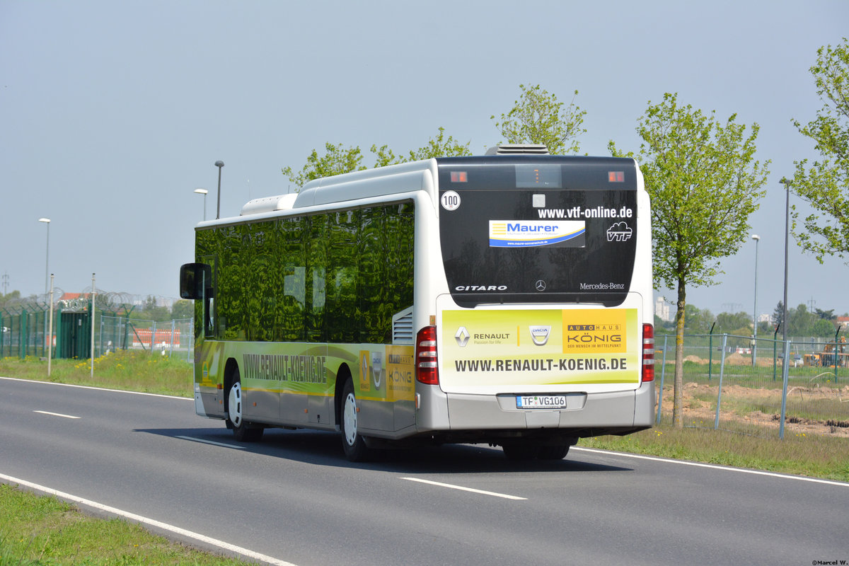 28.04.2018 | Brandenburg - Schönefeld (ILA) | Mercedes Benz Citaro I Facelift LE Ü | Verkehrsgesellschaft Teltow-Fläming mbH | TF-VG 106 |