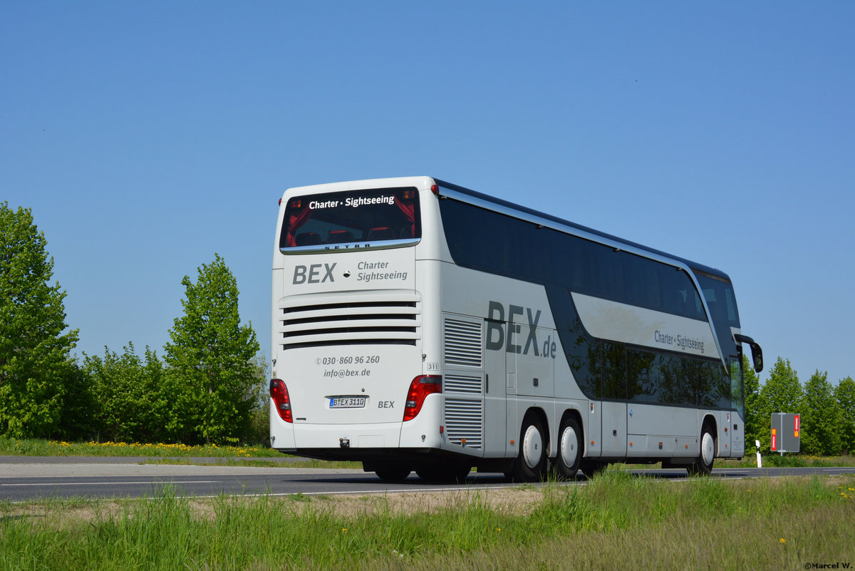 29.04.2018 | Brandenburg - Schönefeld (ILA) | Setra S 431 DT | BEX | B-EX 3110 |