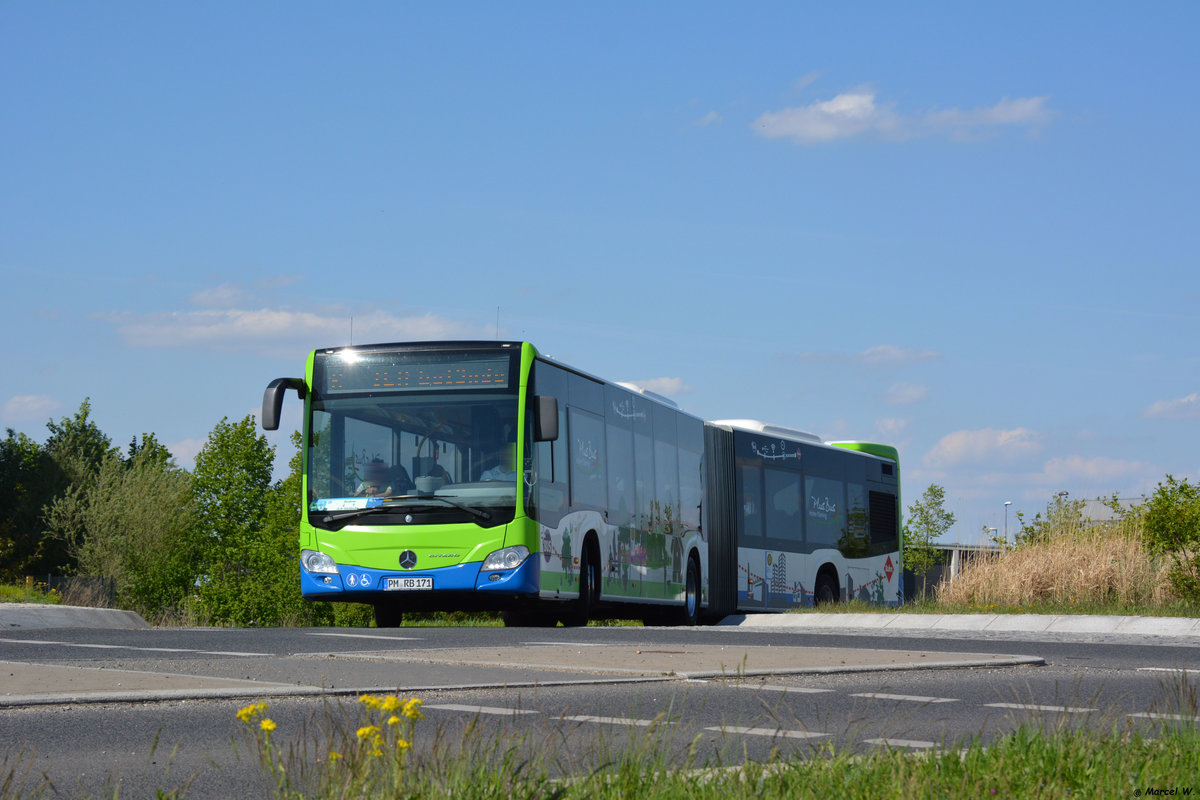 29.04.2018 | Brandenburg - Schönefeld (ILA) | Mercedes Benz Citaro II GÜ | regiobus Potsdam Mittelmark GmbH | PM-RB 168 |