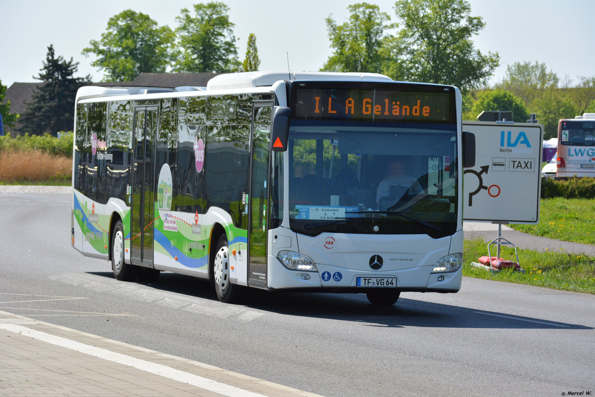 29.04.2018 | Brandenburg - Schönefeld (ILA) | Mercedes Benz Citaro II Ü | Verkehrsgesellschaft Teltow-Fläming mbH | TF-VG 64 |