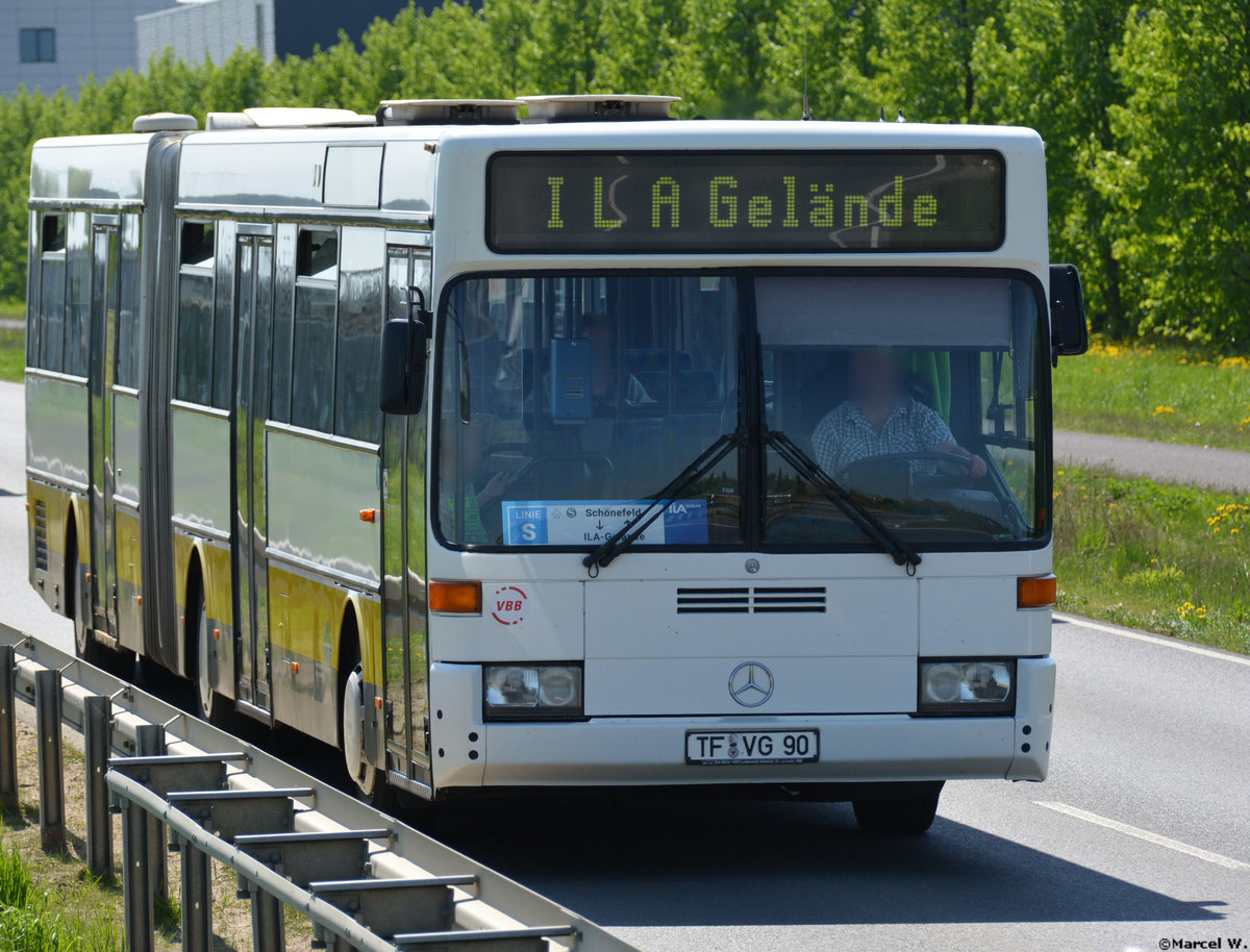 29.04.2018 | Brandenburg - Schönefeld (ILA) | Mercedes Benz O 405 G| Verkehrsgesellschaft Teltow-Fläming mbH | TF-VG 90 |