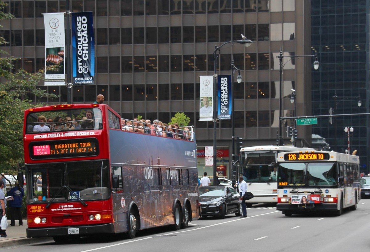 4.10.2013 Touristen- und Stadtbus in Chicago