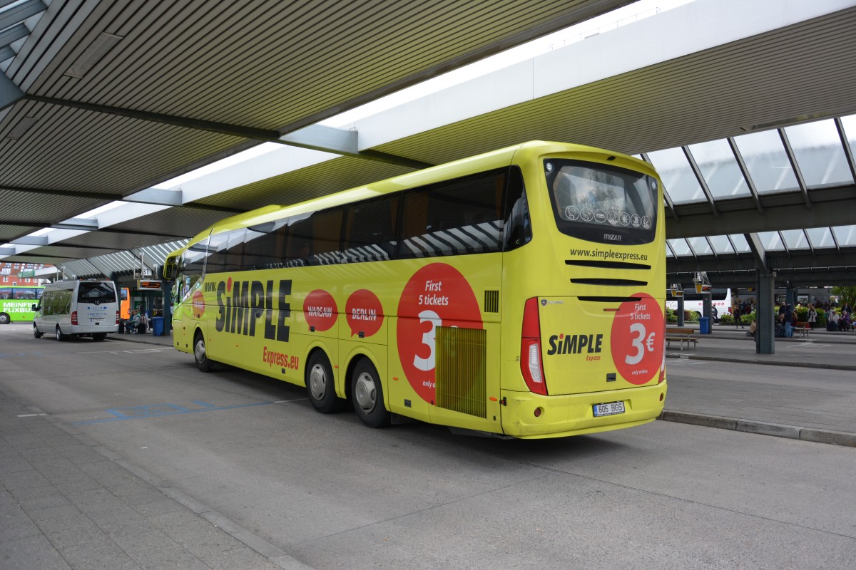 605 BGS wurde am 07.05.2015 in Berlin gesehen. Aufgenommen wurde ein Scania Irizar / Berlin Zentraler Omnibusbahnhof.
