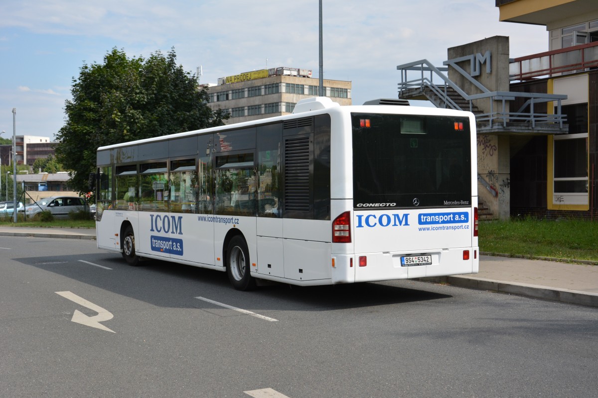 9S4-5342 steht am Depo Hostivař zur Abfahrt bereit. Aufgenommen am 16.07.2014.