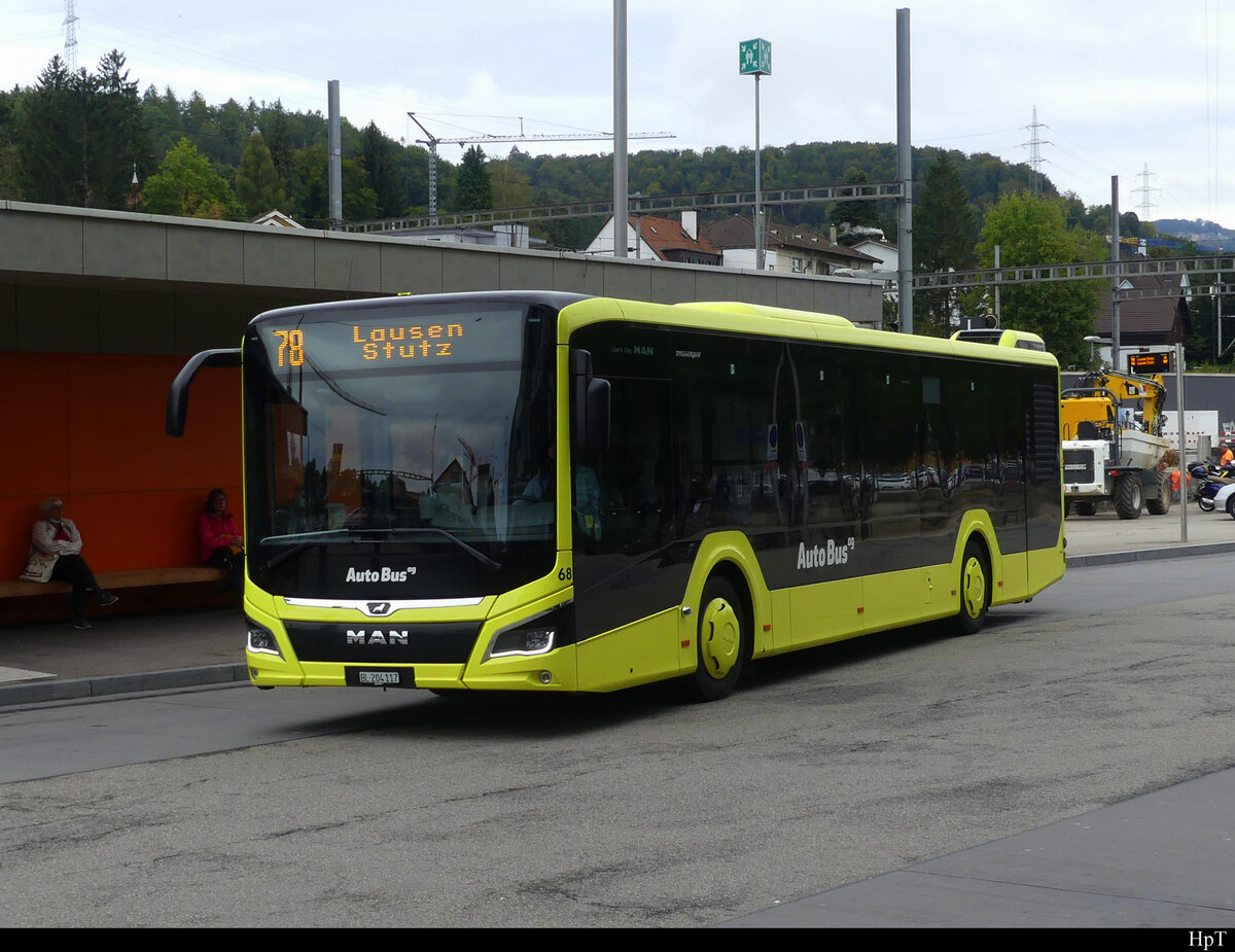 AAGL / AutoBus ag - MAN Lion`s City Hybrid  Nr.68  BL  204117 in Liestal am 20.09.2021