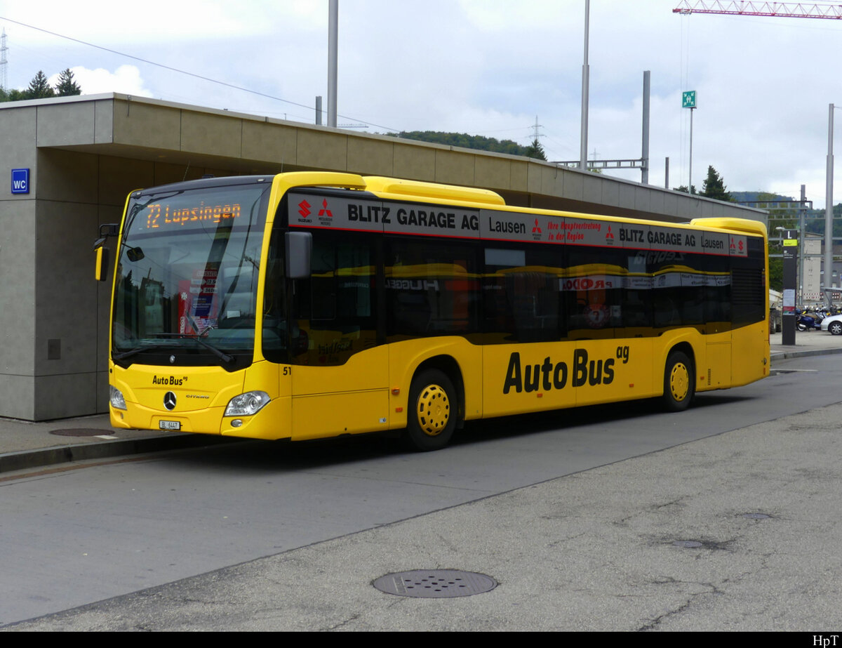AAGL / AutoBus ag - Mercedes Citaro  Nr.51  BL  6447 in Liestal am 20.09.2021