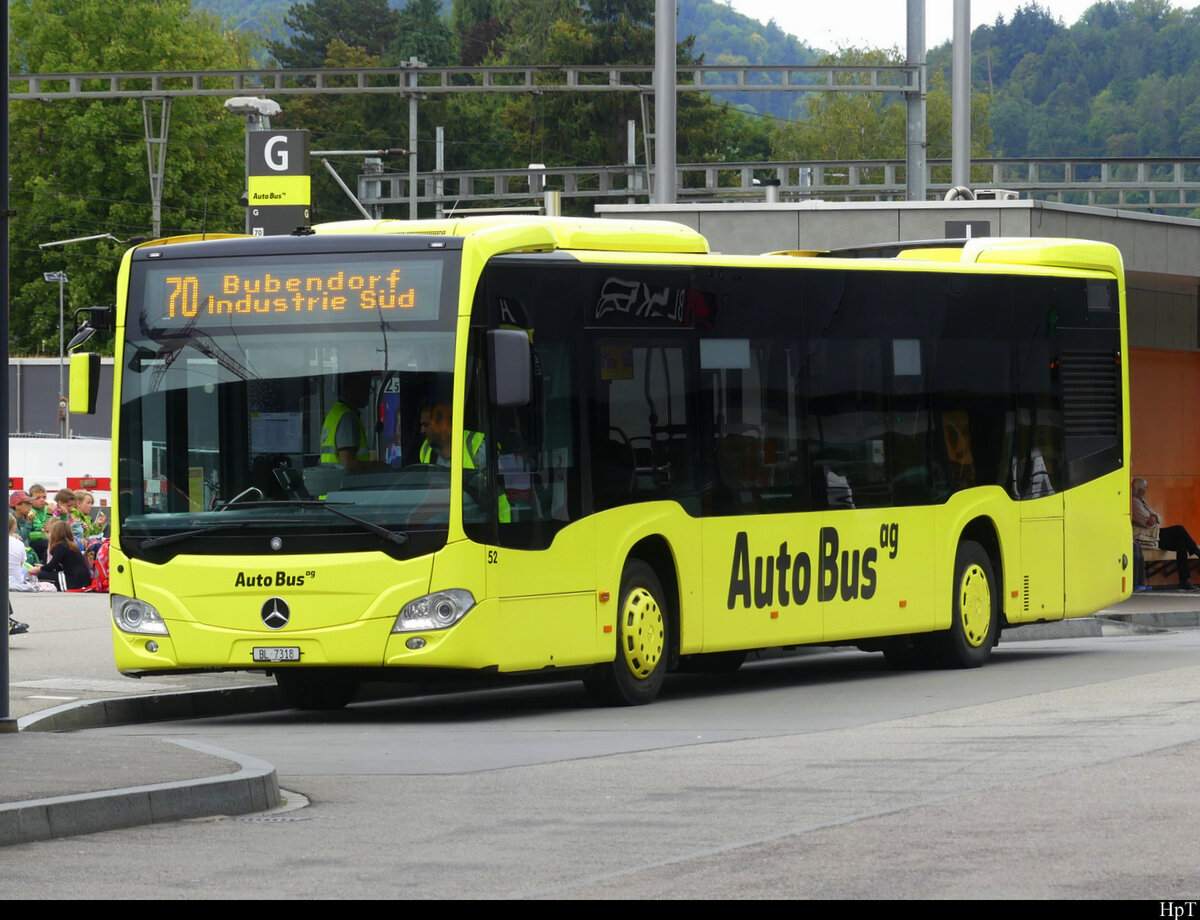 AAGL / AutoBus ag - Mercedes Citaro Nr.52  BL 7318 in Liestal am 20.09.2021