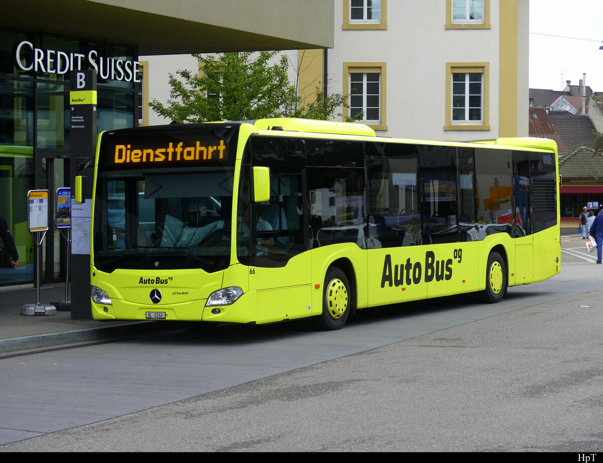 AAGL / AutoBus ag - Mercedes Citaro Nr.66  BL 6260 in Liestal am 20.09.2021