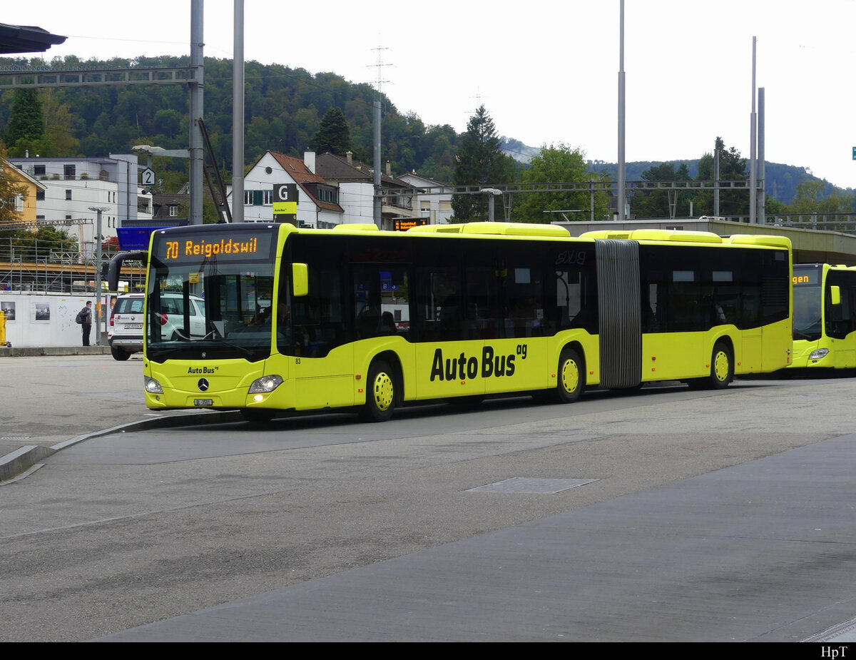 AAGL / AutoBus ag - Mercedes Citaro Nr.83  BL 3501 in Liestal am 20.09.2021