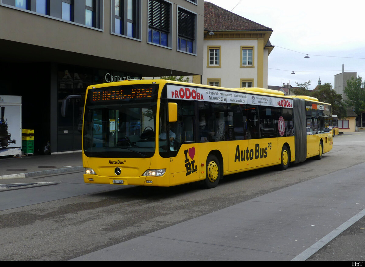 AAGL / AutoBus ag - Mercedes Citaro Nr.93  BL 7343 in Liestal am 20.09.2021