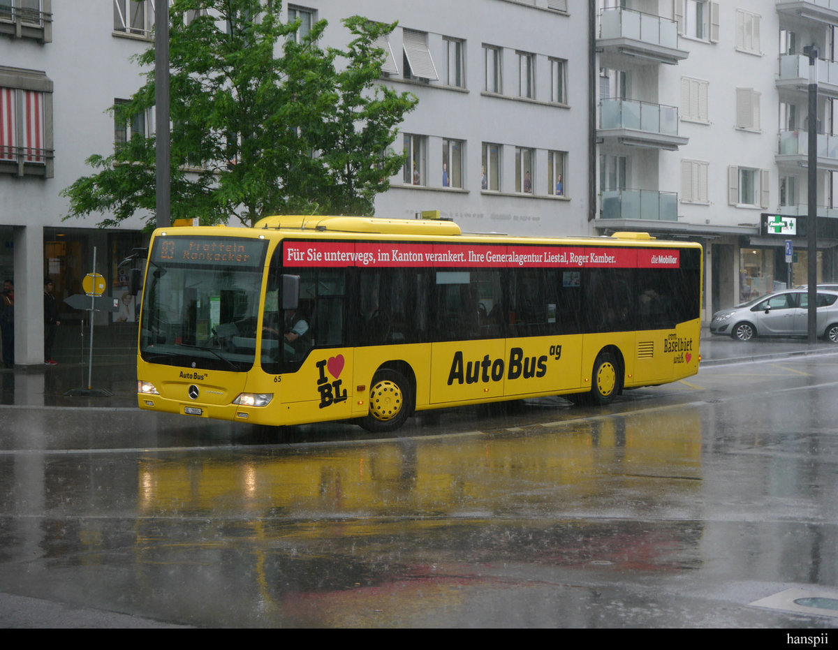 AAGL - Mercedes Citaro  Nr.65  BL  28804 bei der Haltestelle beim Bahnhof in Prattelen am 11.05.2020