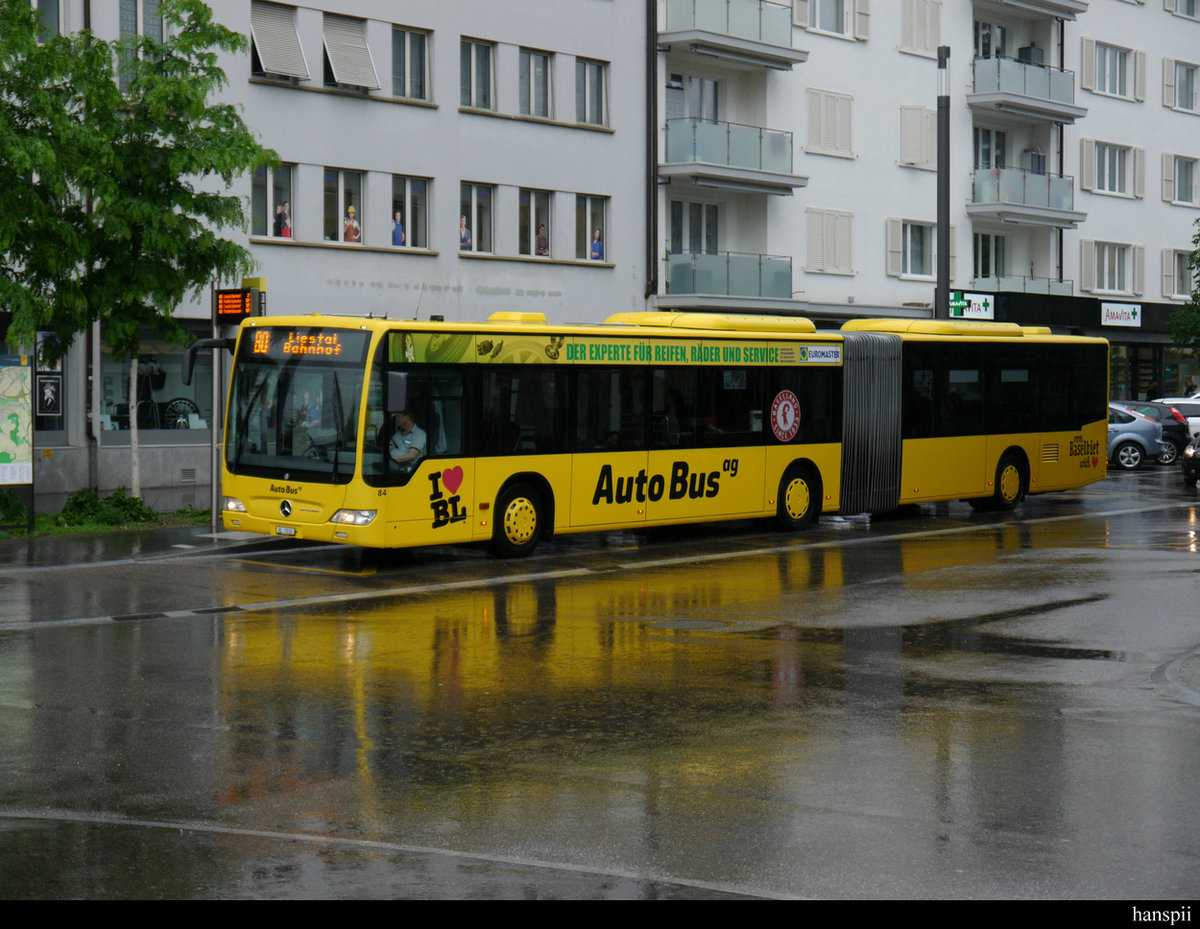 AAGL - Mercedes Citaro  Nr.84  BL  7030 bei der Haltestelle beim Bahnhof in Prattelen am 11.05.2020