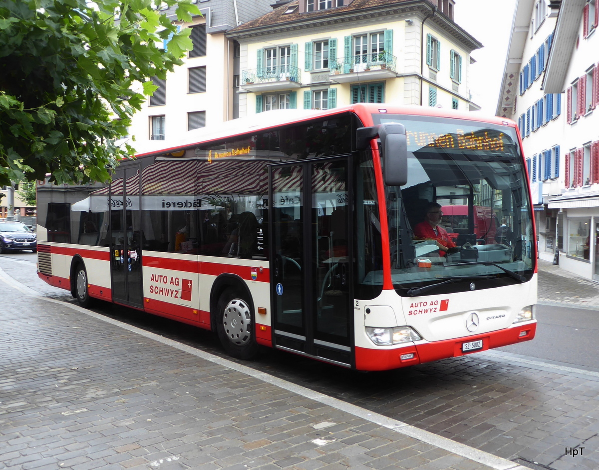 AAGS - Mercedes Citaro Nr.2  SZ 5002 unterwegs in Brunnen am 27.07.2017